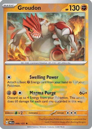 Groudon (Poke Ball Pattern) - SV Prismatic Evolutions