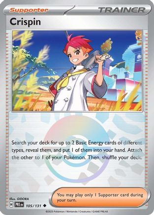 Crispin - 105/131 (Poke Ball Pattern) - SV Prismatic Evolutions