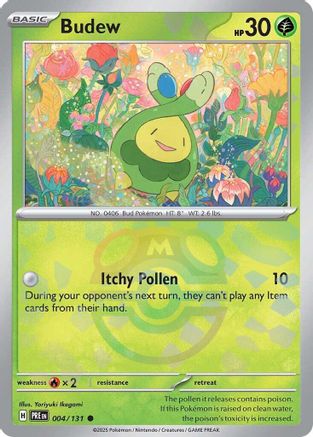 Budew (Master Ball Pattern) 4 - SV Prismatic Evolutions Holofoil