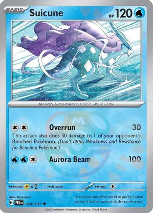 Suicune 024/131 (Master Ball Pattern) - SV Prismatic Evolutions Holofoil