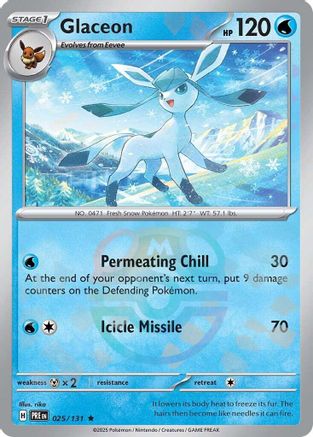 Glaceon 025/131 (Master Ball Pattern) - SV Prismatic Evolutions