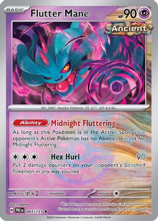 Flutter Mane (Master Ball Pattern) - SV Prismatic Evolutions Holofoil