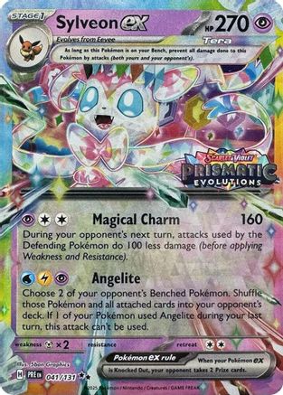 Sylveon ex - 041/131 (Prismatic Evolutions Stamp) 41 - Miscellaneous Cards & Products Holofoil