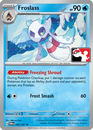 Froslass - 053/167 53 - Prize Pack Series Cards