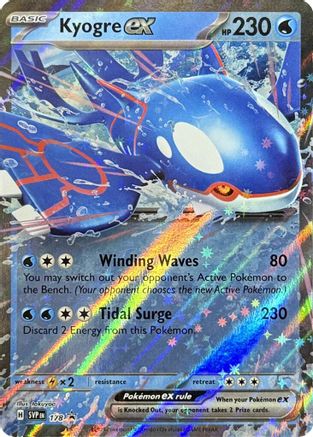 Kyogre ex - 178 178 - SV Scarlet & Violet Promo Cards Holofoil
