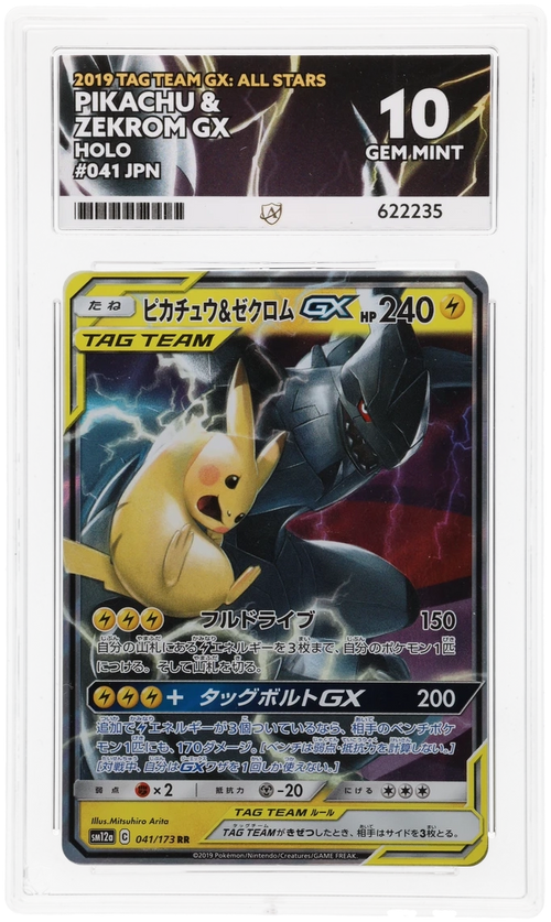 Pikachu & Zekrom GX - ACE 10   (Front)