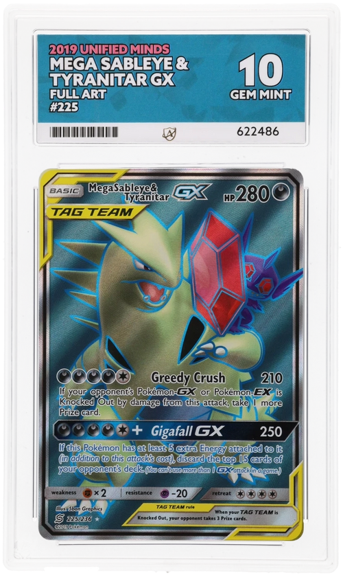 Mega Sableye & Tyranitar GX - ACE 10   (Front)