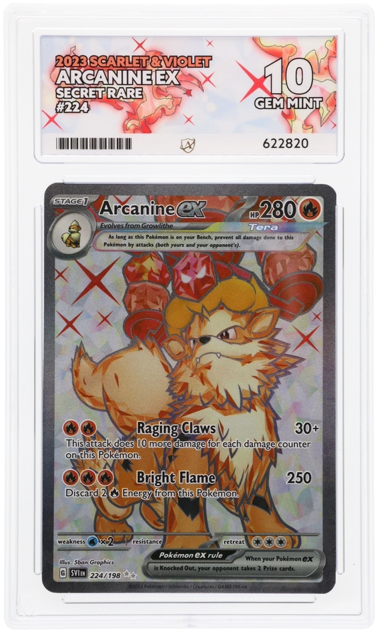ACE 10 - Arcanine ex - 224/198 - Scarlet & Violet - Pokemon