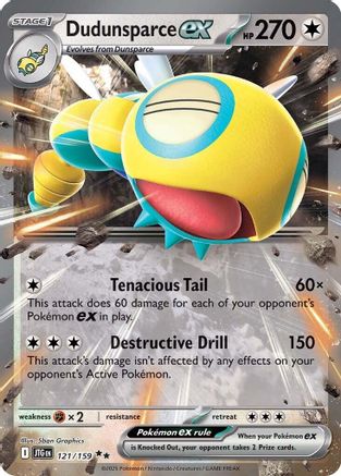 Dudunsparce ex - 121/159 121 - SV09 Journey Together Holofoil