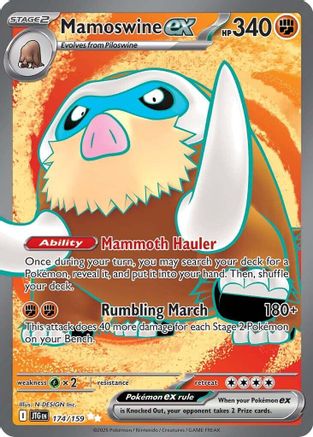 Mamoswine ex - 174/159 174 - SV09 Journey Together Holofoil