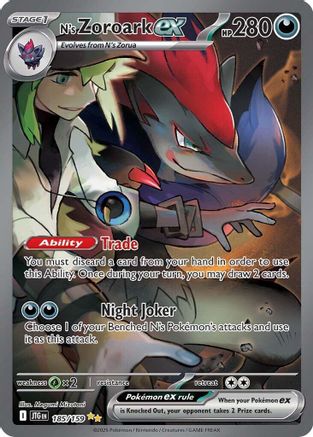 N's Zoroark ex - 185/159 185 - SV09 Journey Together