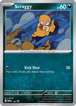 Scraggy - 186 186 - SV Scarlet & Violet Promo Cards Holofoil