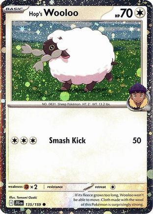Hop's Wooloo - 135/159 (Cosmos Holo) 135 - Miscellaneous Cards & Products Holofoil
