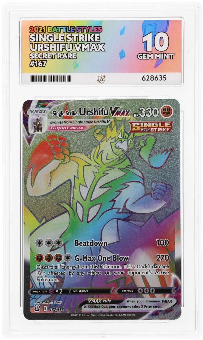 ACE 10 - Single Strike Urshifu VMAX - 167/163 - Battle Styles - Pokemon