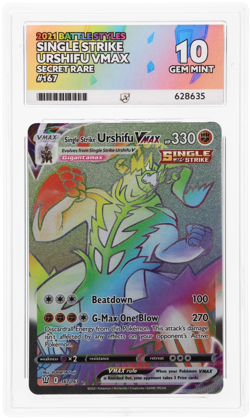 ACE 10 - Single Strike Urshifu VMAX - 167/163 - Battle Styles - Pokemon