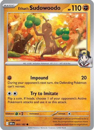 Ethan's Sudowoodo 93 - SV10 Destined Rivals