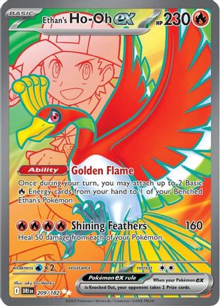 Ethan's Ho-Oh ex - 209/182 209 - SV10 Destined Rivals Holofoil