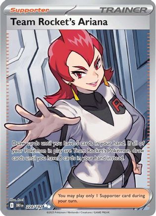 Team Rocket's Ariana - 224/182 224 - SV10 Destined Rivals Holofoil