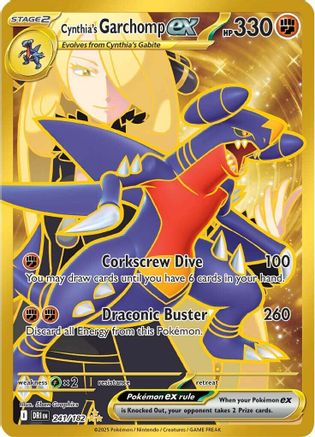 Cynthia's Garchomp ex - 241/182 241 - SV10 Destined Rivals Holofoil