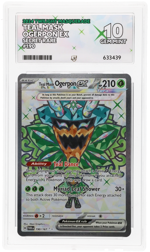 ACE 10 - Teal Mask Ogerpon ex - 190/167 - Twilight Masquerade - Pokemon