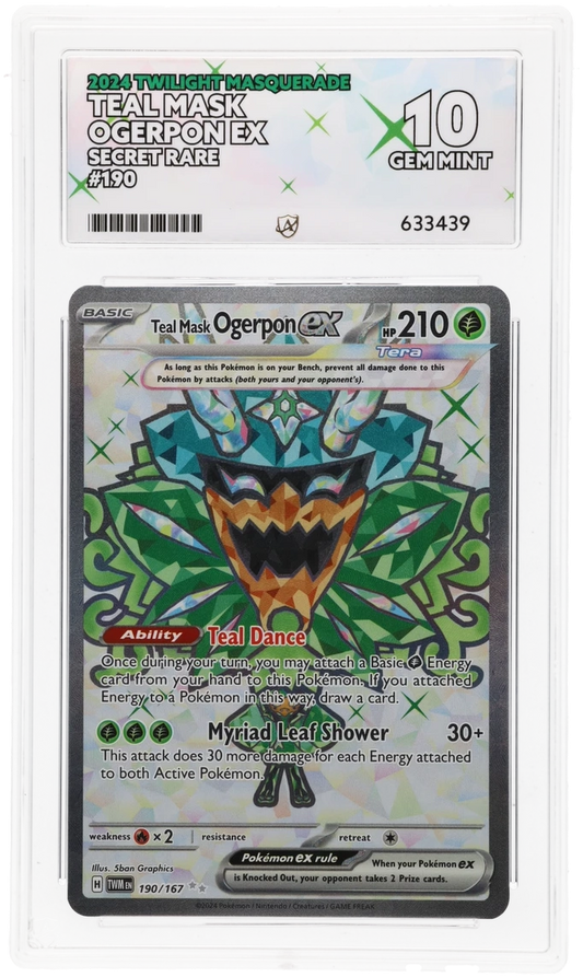 ACE 10 - Teal Mask Ogerpon ex - 190/167 - Twilight Masquerade - Pokemon