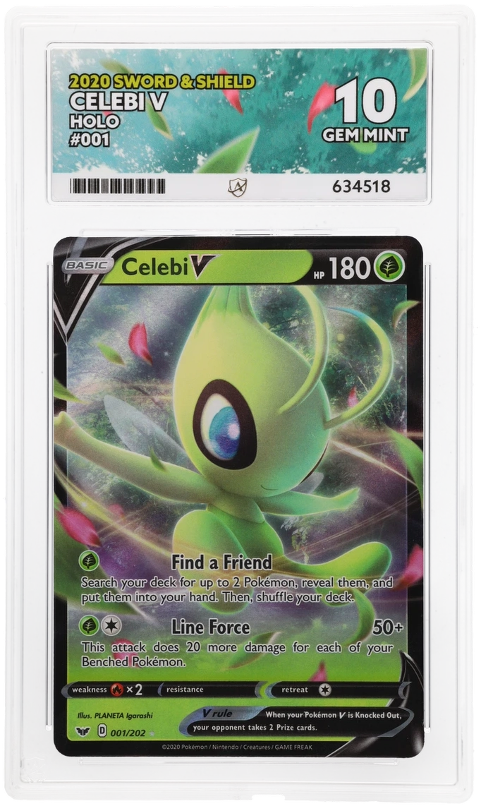 ACE 10 - Celebi V - 001/202 - Sword & Shield - Pokemon