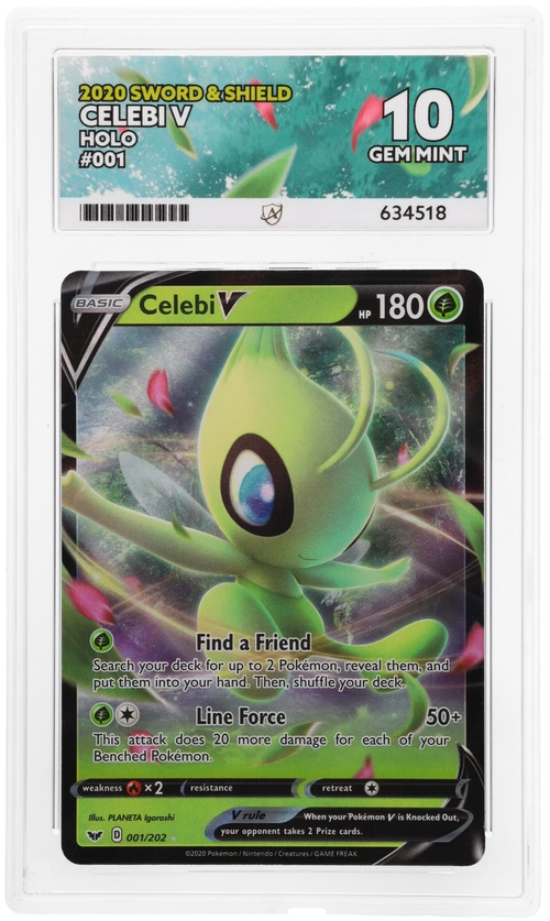 ACE 10 - Celebi V - 001/202 - Sword & Shield - Pokemon