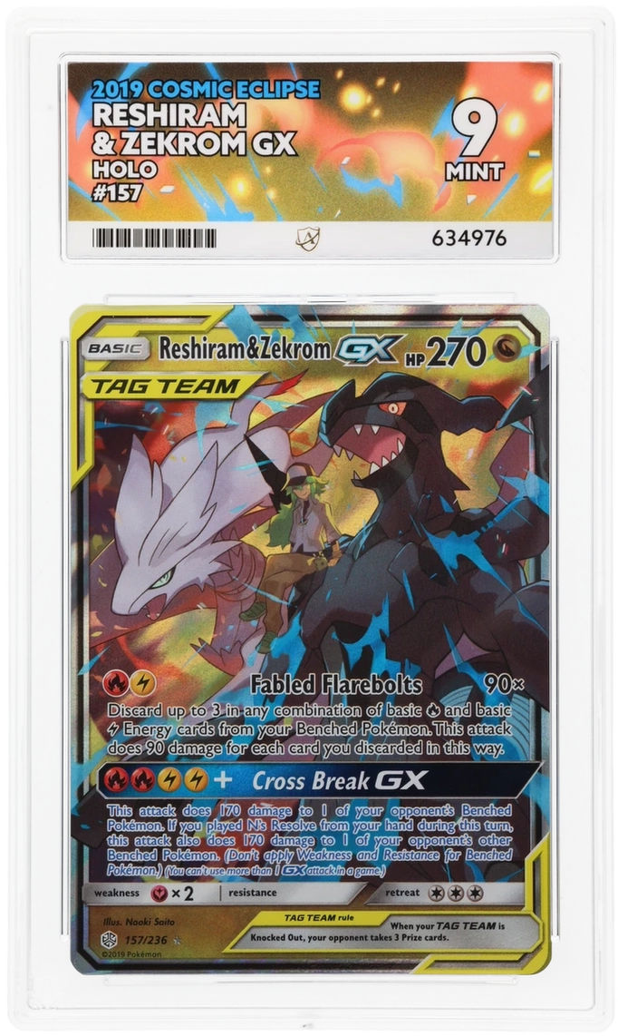 Reshiram & Zekrom GX - ACE 9   (Front)