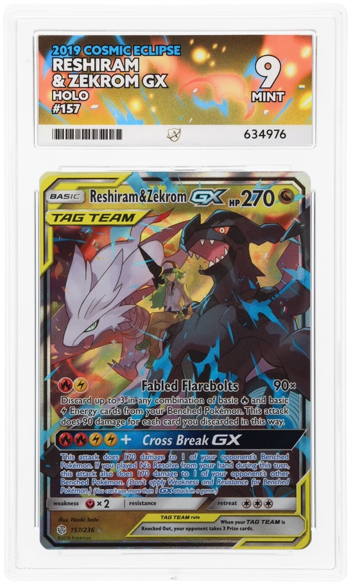 Reshiram & Zekrom GX - ACE 9   (Front)