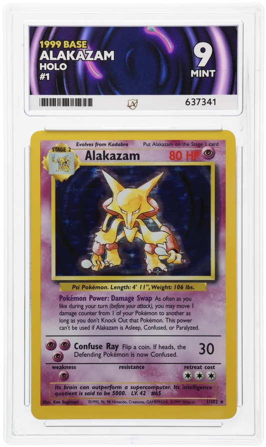 Alakazam Holo 1/102 - Ace 9 - 1999 Base