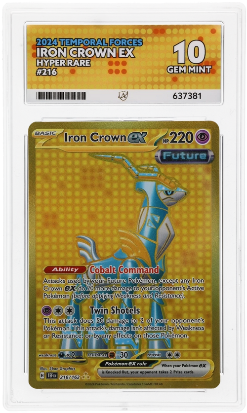 ACE 10 - Iron Crown ex - 216/162 - Temporal Forces - Pokemon