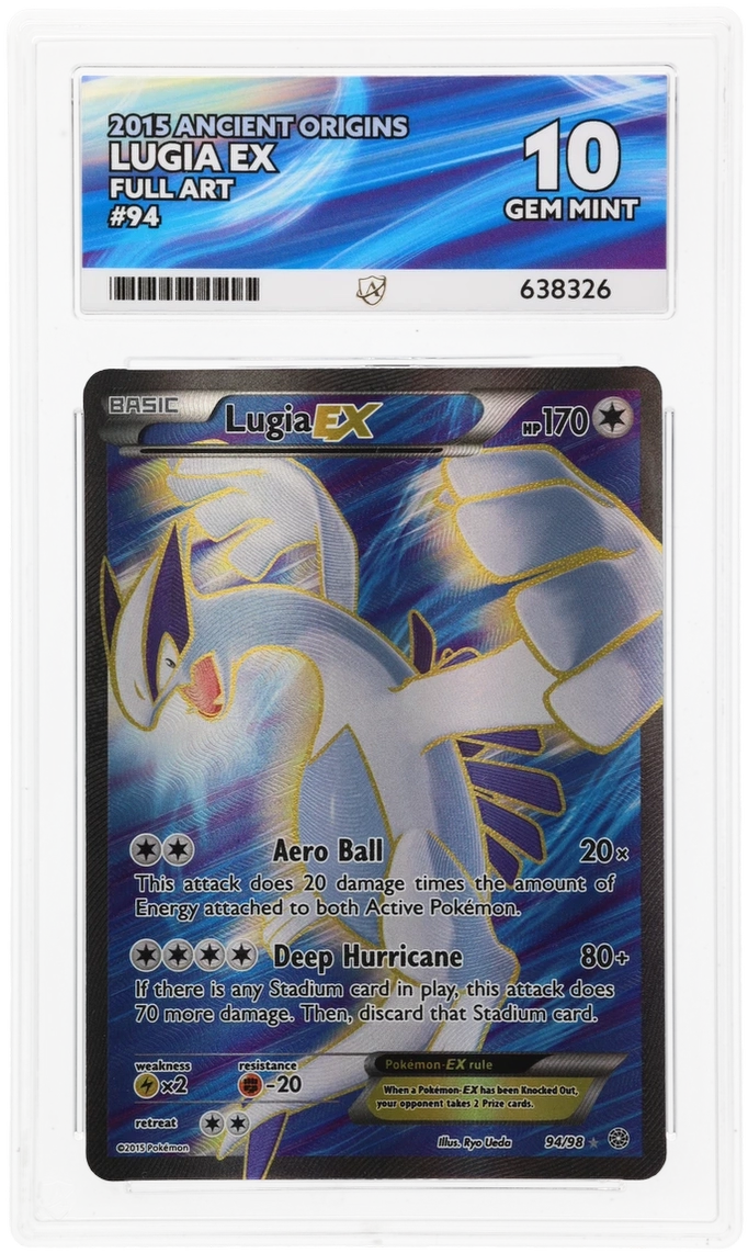 Lugia EX Full Art 94/98 - Ace 10 - 2015 Ancient Origins