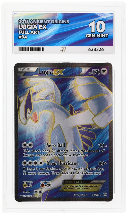 Lugia EX Full Art 94/98 - Ace 10 - 2015 Ancient Origins