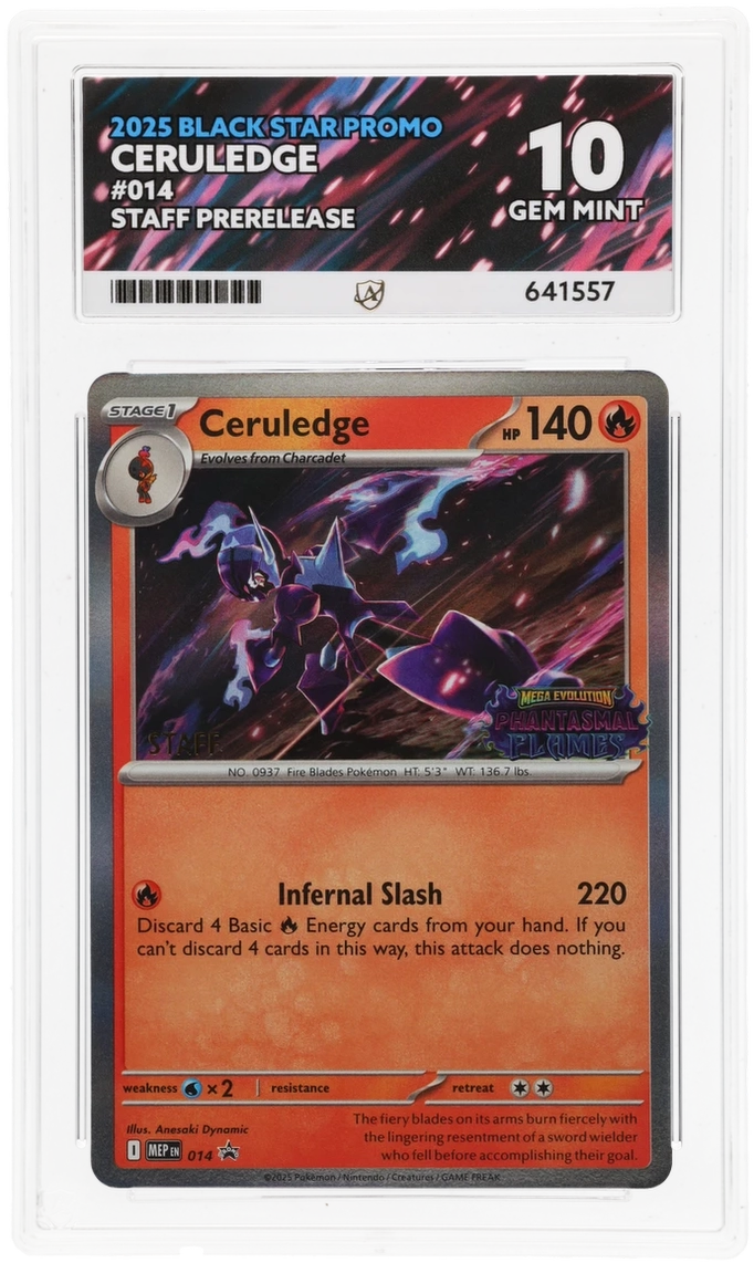 ACE 10 - Ceruledge - 014 - Black Star Promo - Staff Prerelease - Pokemon - front