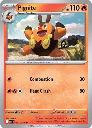 Pignite 12 - SV White Flare Reverse Holofoil