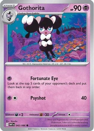 Gothorita 42 - SV White Flare Reverse Holofoil
