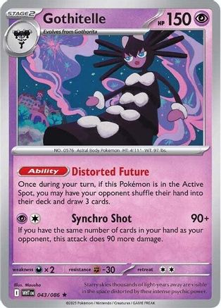 Gothitelle 43 - SV White Flare Holofoil