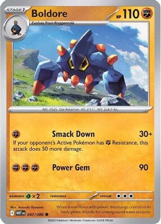Boldore 47 - SV White Flare Reverse Holofoil