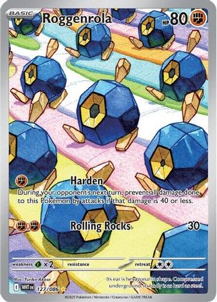 Roggenrola - 127/086 127 - SV White Flare Holofoil
