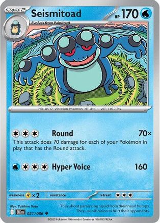 Seismitoad 21 - SV Black Bolt
