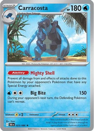 Carracosta 23 - SV Black Bolt Reverse Holofoil
