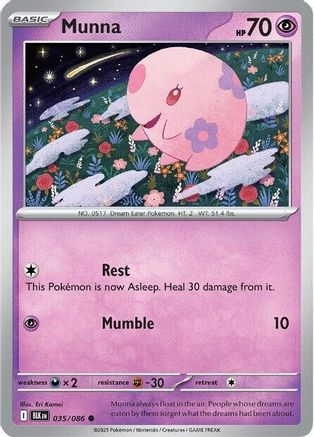 Munna 35 - SV Black Bolt Reverse Holofoil