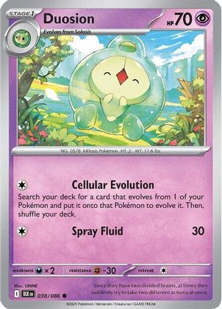 Duosion 38 - SV Black Bolt Reverse Holofoil