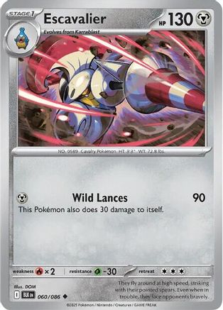 Escavalier 60 - SV Black Bolt Reverse Holofoil