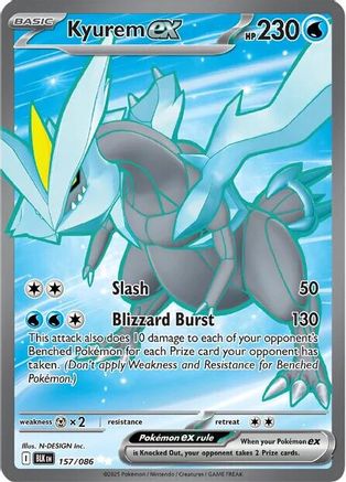 Kyurem ex - 157/086 157 - SV Black Bolt Holofoil