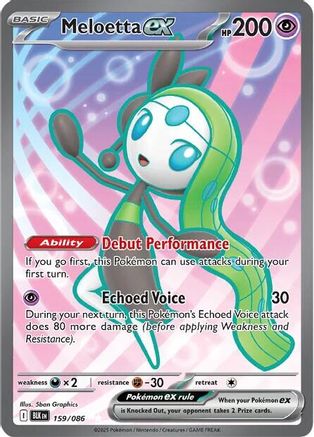 Meloetta ex - 159/086 159 - SV Black Bolt Holofoil