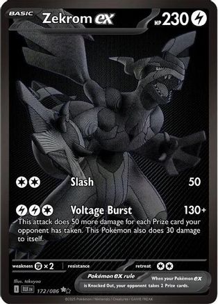 Zekrom ex - 172/086 172 - SV Black Bolt Holofoil