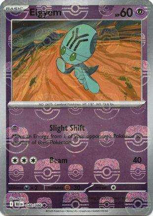 Elgyem - 043/086 (Master Ball Pattern) 43 - SV Black Bolt Holofoil
