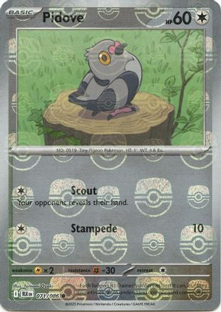 Pidove - 073/086 (Master Ball Pattern) 73 - SV Black Bolt Holofoil
