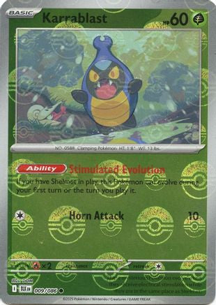 Karrablast - 009/086 (Poke Ball Pattern) 9 - SV Black Bolt Holofoil